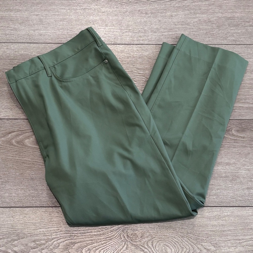 RLX Ralph Lauren Golf Pants Mens 38x30 Green 5 Pocket Tailored Fit Preppy Casual